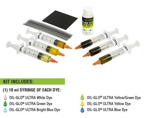 Kit détection de fuite huiles et carburants - PACK PRO UV OIL YELLOW - 1x1L